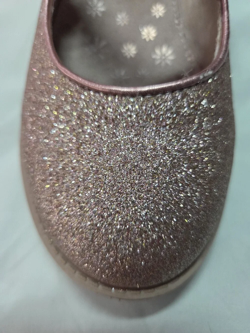 Self Steem Girls Sparkle Style Mary Jane Shoes in Rose Gold Size 4